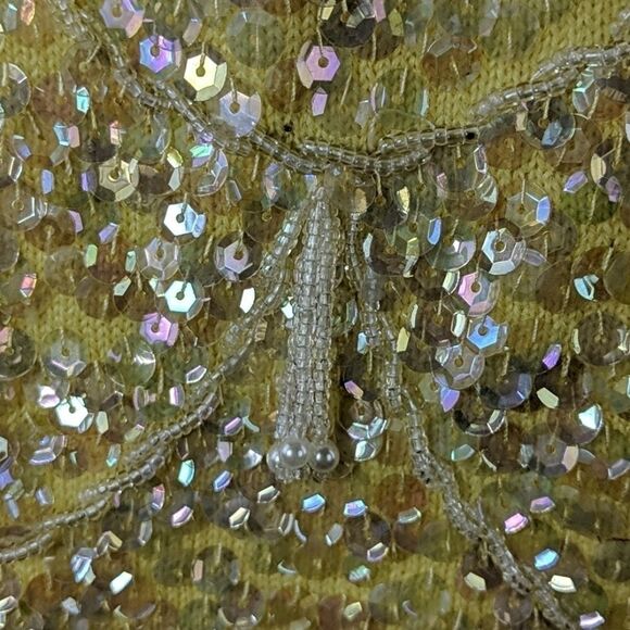 Vintage 60's Sequined Beaded Sweater Tank Top EUC! - Picture 4 of 15